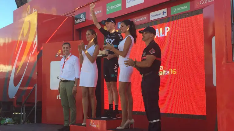 Chris Froome se proclama vencedor de la crono. Twitter Lavuelta.