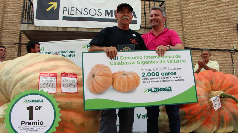 Récord de España Calabaza gigante.