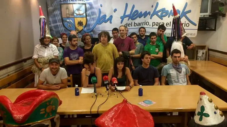 Presentación del programa de San Fermín Txiki.