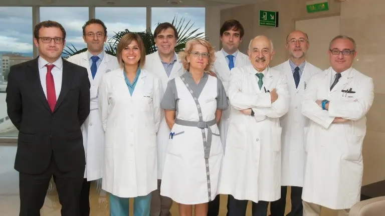 Javier Fernández, Andrés Valentí, María Victoria Sola, Froilán Granero,  Carmen Sánchez, José María Lamo de Espinosa, Juan Ramón Valentí, Damaso  Aquerreta y Enrique J. Andreu. CUN