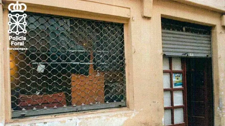 Bajera en la que tuvo lugar la agresión. POLICÍA FORAL