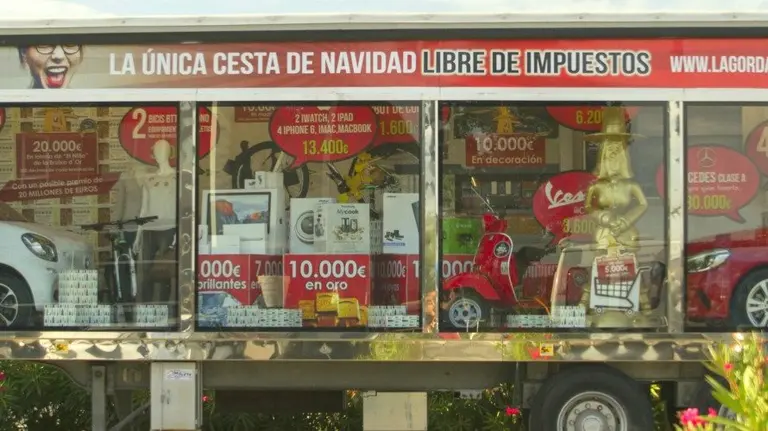 Camión La Gorda de Navidad