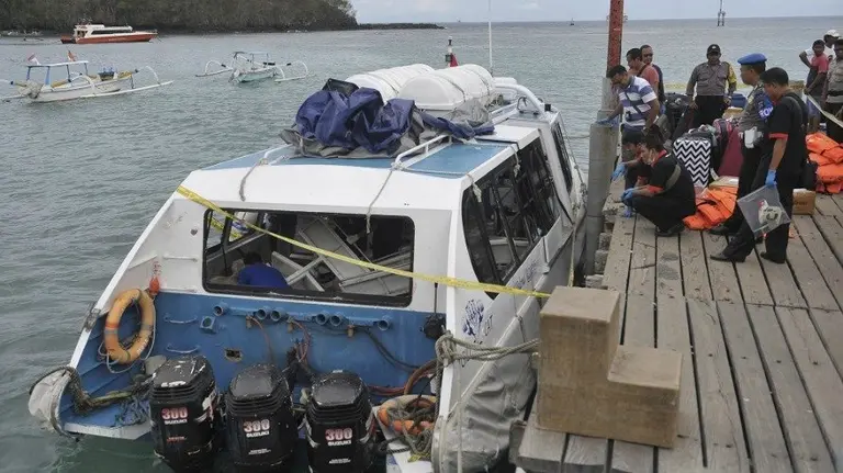 Imagen del transbordador accidentado en Bali, Indonesia. EFE