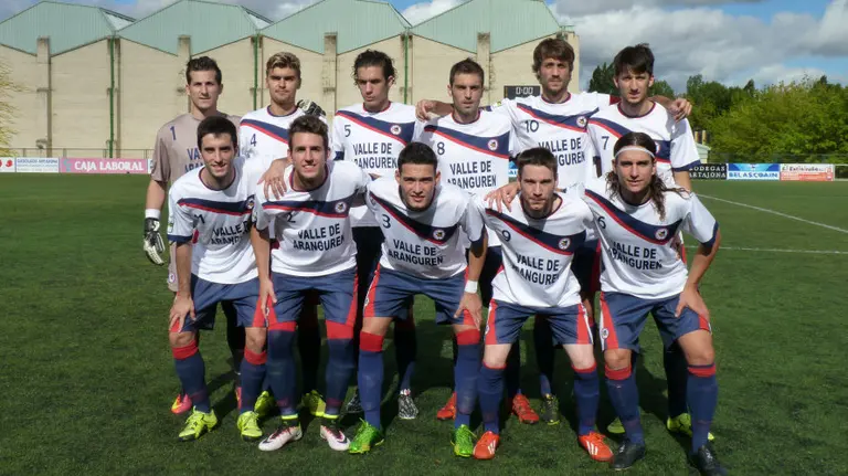 Equipo titular de la Mutilvera 2016-17.