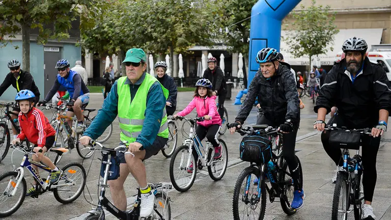 Marcha ciclista con motivo de la semana de la movilidad europea. PABLO LASAOSA18