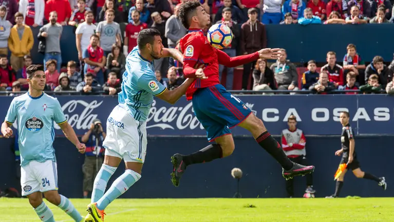 Partido entre Osasuna y Celta (0-0) correspondiente a la cuarta jornada de La Liga Santander disputado en el estadio de El Sadar (20). IÑIGO ALZUGARAY