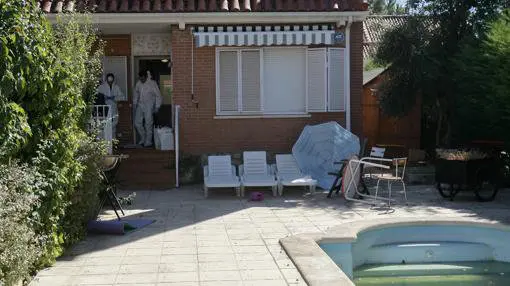 Chalé de Guadalajara donde han encontrado los restos descuartizados de una familia en el interior de unas bolsas de plástico. EFE