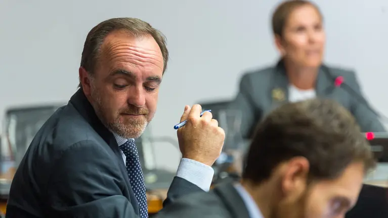 La presidenta del Gobierno, Uxue Barkos, comparece en la Comisión Parlamentaría de Régimen Foral (28). IÑIGO ALZUGARAY