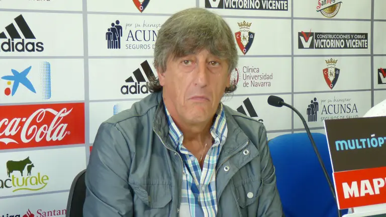 Martín Monreal en rueda de prensa en Tajonar.