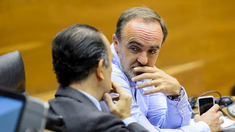 Javier Ezparza, Portavoz de UPN. PABLO LASAOSA