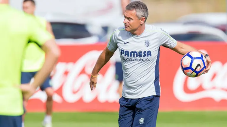 Fran Escribá en un entrenamiento. Web Villarreal.