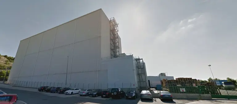 Imagen de la empresa Congelados de Navarra en el polígono industrial de Arguedas.