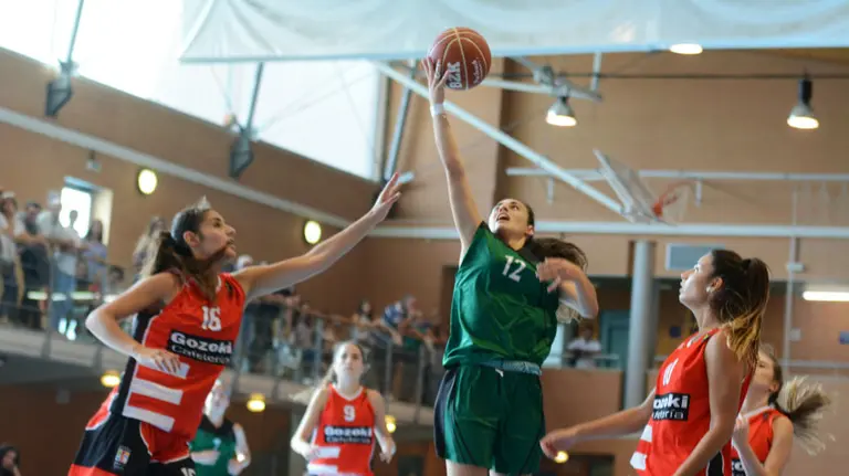 Partido de la Copa Navarra de baloncesto. Cedida.