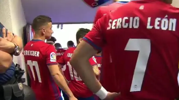 Túnel de vestuarios Osasuna - Las Palmas