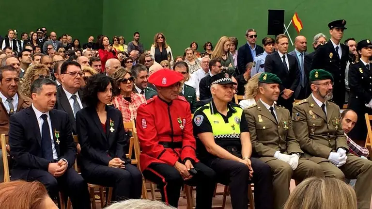 Celebración de la Festividad de los Ángeles Custodios, patrón de la Policia Nacional, en el Centro policial de Pamplona. S. REDÍN (6)