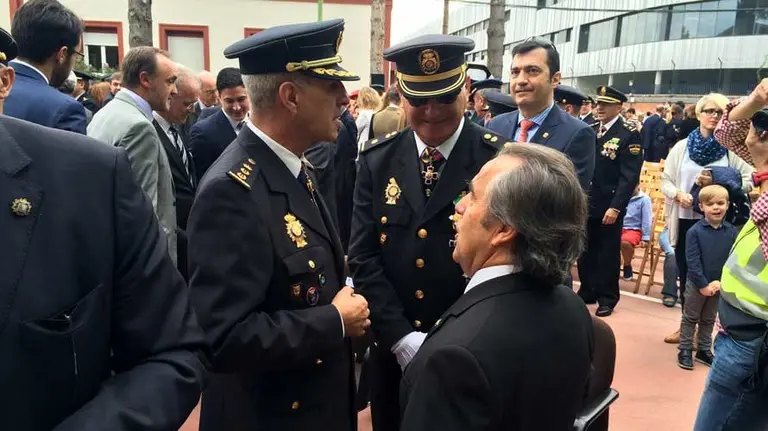Celebración de la Festividad de los Ángeles Custodios, patrón de la Policia Nacional, en el Centro policial de Pamplona. S. REDÍN (23)