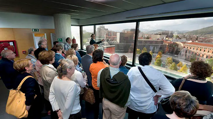 Pamplona a ras de cielo, la visita guiada a la sede del Colegio Oficial de Arquitectos Vasco Navarro CEDIDA