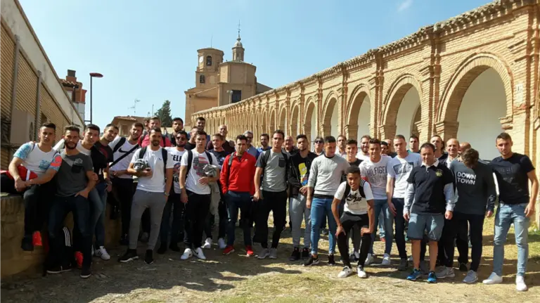 Osasuna, tras un baño en el balneario de Cascante. OSASUNA