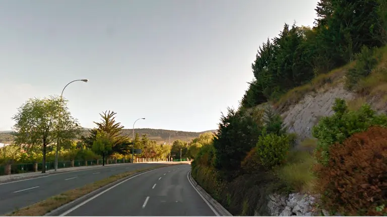 El talud de la cuesta Beloso en Pamplona. ARCHIVO