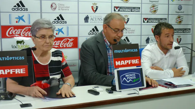 Rueda de prensa de Fundación Osasuna en Tajonar.