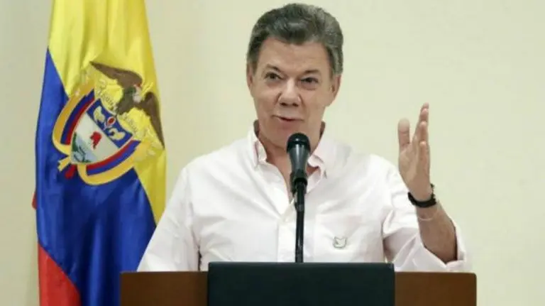 El presidente de Colombia, Juan Manuel Santos.