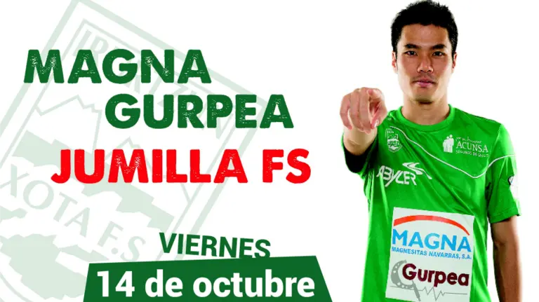 Cartel oficial del partido con el japonés Yoshikawa.