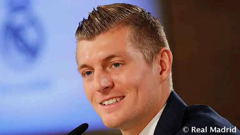 Toni Kroos en rueda de prensa. Foto web Real Madrid.