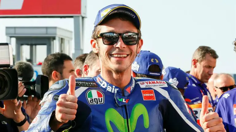 Valentino Rossi, satisfecho en Motegi. Efe.