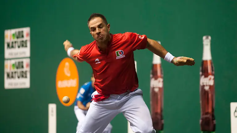 Partido pelota Olaizola-Bengoetxea en el fronton Labrit. MIGUEL OSÉS_1