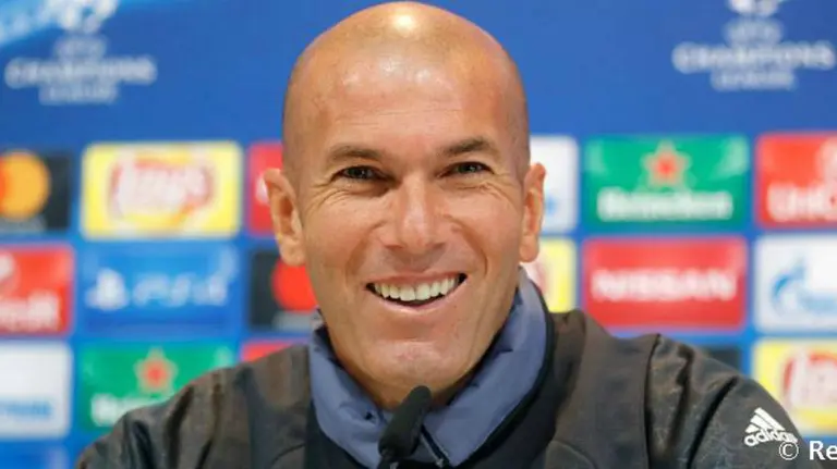 Zinedine Zidane en rueda de prensa. Foto web Real Madrid.