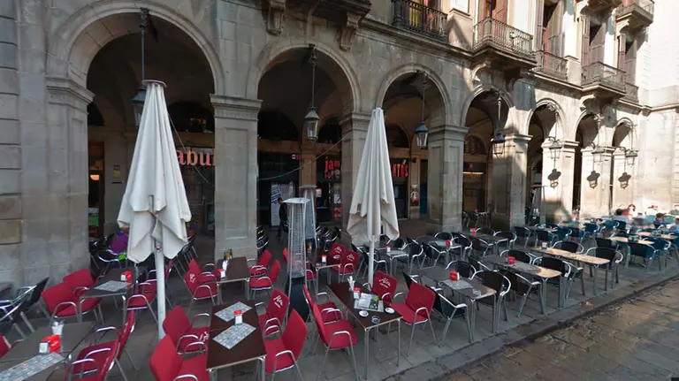 Discoteca Jamboree en la Plaza Real de Barcelona.