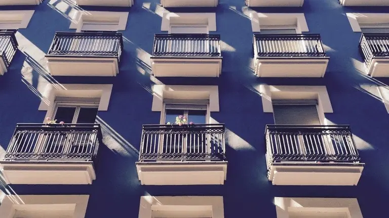 Balcones en Pamplona. 