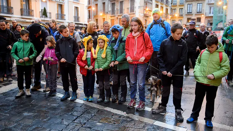 Comienzo de la marcha a San Cristobal a cargo de Anaitasuna. PABLO LASAOSA 02