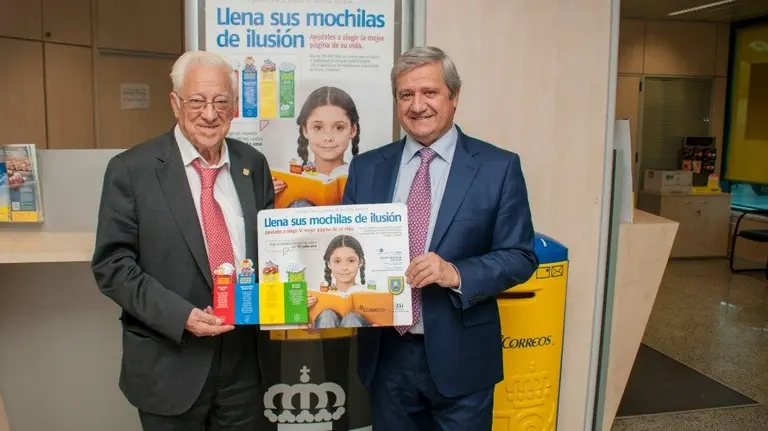 CORREOS entrega a Mensajeros de la Paz el importe recaudado para la campaña “Ayúdales a volver al cole. ¡Llena sus mochilas de ilusión!” .