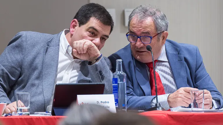Multitudinaria asamblea de socios del Club Atlético Osasuna celebrada en el hotel Iruña Park de Pamplona (27). IÑIGO ALZUGARAY