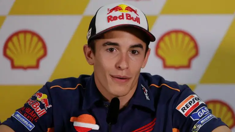Marc Márquez en rueda de prensa. Efe.