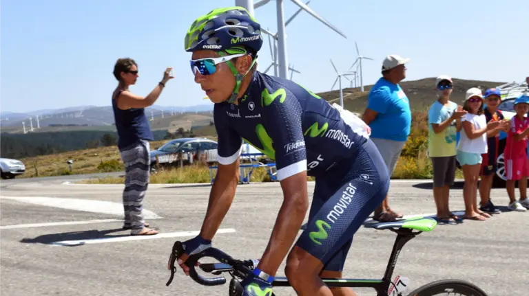 Nairo Quintana con el maillot del Movistar Team.