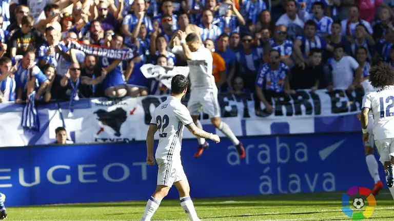 Ronaldo recuperó el olfato goleador en Vitoria. Lfp.