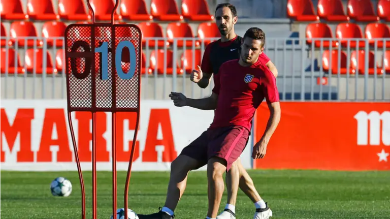 Entrenamiento del equipo rojiblanco. Foto web At. Madrid.