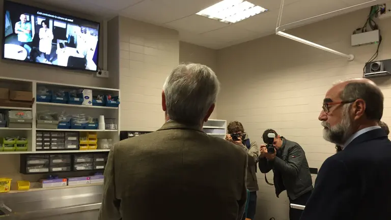 Tele ictus, la nueva herramienta del Hopital Reina Sofía de Tudela para combatir esta enfermedad estrechando la colaboración con Neurología del CHN. CEDIDA