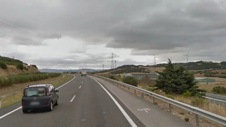 Imagen de la AP15 a la altura de Tiebas.