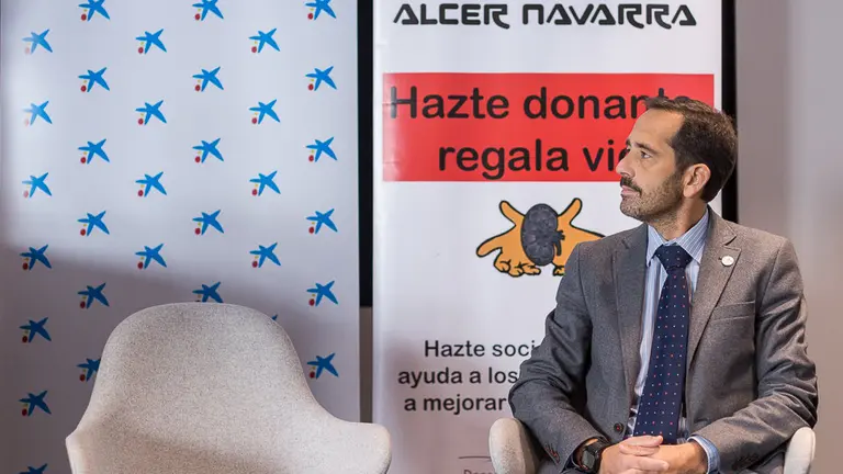 Manuel Arellano, presidente de Alcer en Navarra IÑIGO ALZUGARAY