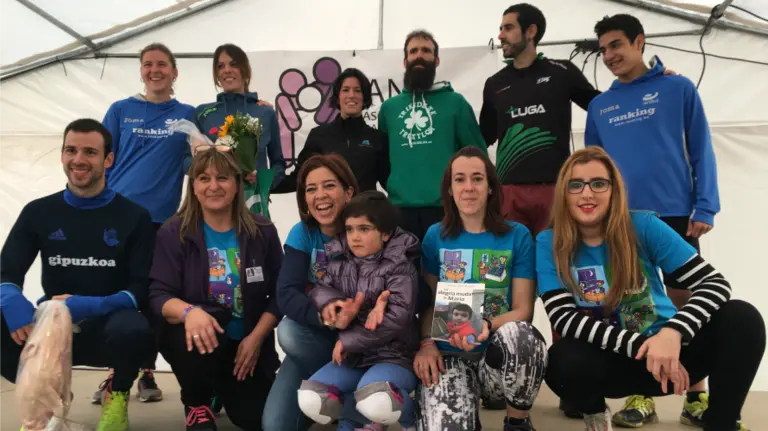 Atletas ganadores en Paternain con ANA.