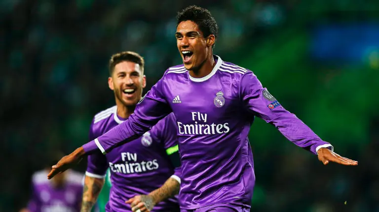 Varane marco el primer gol de R. Madrid en Lisboa. Lfp.