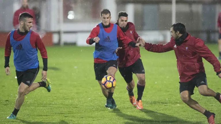 Entrenamiento de Osasuna en Tajonar. CA Osasuna.