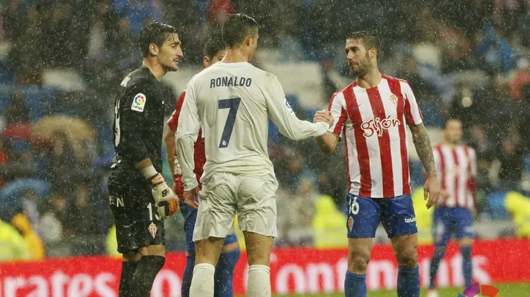 Partido R. Madrid - Sporting. Lfp.