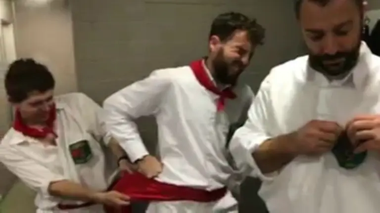 El 'mannequin challenge' de la Comparsa de Pamplona