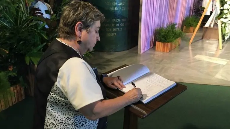 La vicepresidenta del Partido de la Izquierda Europea y miembro de Izquierda Ezkerra en Navarra (IUN), Maite Mola.