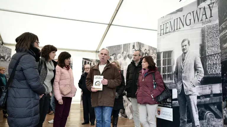 Inauguración de la muestra Recuperando a Hemingway con ocasión del 90 aniversario de la publicación de la novela Fiesta. PABLO LASAOSA (1)