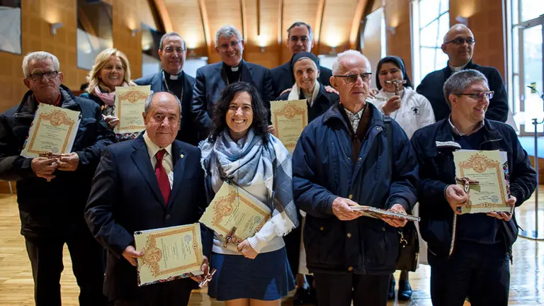 Celebración del día de Navarra con una Misa en Javier. PABLO LASAOSA 36